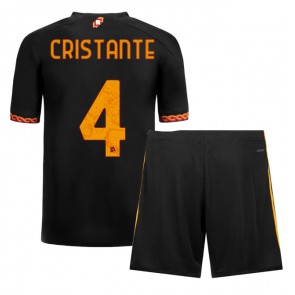 AS Roma Bryan Cristante #4 Tredje trøje Børn 2023-24 Kort ærmer (+ korte bukser)